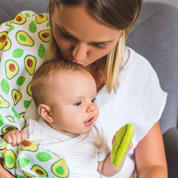 Продукт Babyono - Бебешка пелена бамбук и муселин с играчка 120x120 см. - 0 - BG Hlapeta